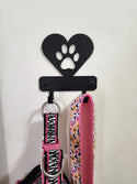 Mini Heart Dog Paw - Key Rack - The Metal Peddler Key Rack Any Breed, dog, key rack, leash hanger, mini kr
