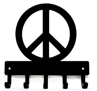 PEACE sign key rack - The Metal Peddler Key Rack key rack, storage
