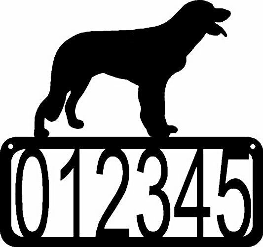 Longhaired Pointer Dog House Address Sign - The Metal Peddler Address Signs address sign, breed, Dog, House sign, Longhaired Pointer, Personalized Signs, personalizetext, porch