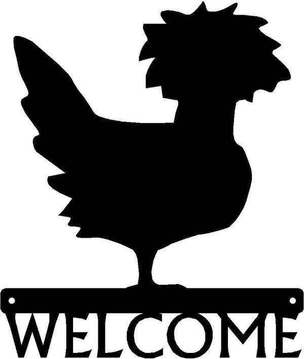 Polish Chicken #01 Welcome Sign - The Metal Peddler Welcome Signs Chicken, porch, Welcome Sign