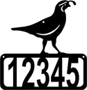 Quail Bird House Address Sign - The Metal Peddler Address Signs Address sign, Bird, House sign, Personalized Signs, personalizetext, porch, Quail