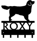 Golden Retriever - Personalized Name Dog Key Rack/ Leash Hanger - The Metal Peddler Key Rack breed, Dog, Golden Retriever, key rack, leash hanger