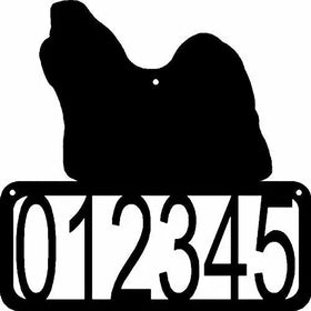 Shih Tzu Dog House Address Sign - The Metal Peddler Address Signs address sign, breed, Dog, House sign, Personalized Signs, personalizetext, porch, Shih Tzu