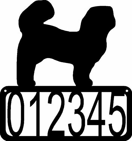Shih Tzu Trimmed Coat Dog House Address Sign - The Metal Peddler Address Signs address sign, breed, Dog, House sign, Personalized Signs, personalizetext, porch, Shih Tzu Trimmed Coat