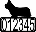 Skye Terrier Dog House Address Sign - The Metal Peddler Address Signs address sign, breed, Dog, House sign, Personalized Signs, personalizetext, porch, Skye Terrier