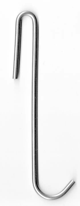 Stainless steel J Shaped Pot Rack Hooks (set of 4) - The Metal Peddler Pot Rack Hooks hooks, pot hooks, Stainless steel, storage hooks