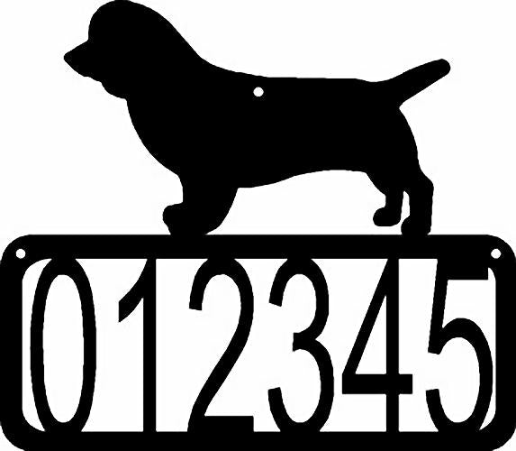 Sussex Spaniel Dog House Address Sign - The Metal Peddler Address Signs address sign, breed, Dog, House sign, Personalized Signs, personalizetext, porch, Sussex Spaniel