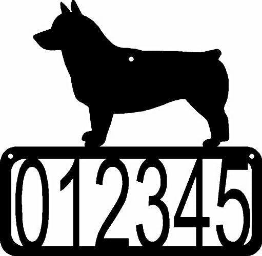 Swedish Vallhund Dog House Address Sign - The Metal Peddler Address Signs address sign, breed, Dog, House sign, Personalized Signs, personalizetext, porch, Swedish Vallhund