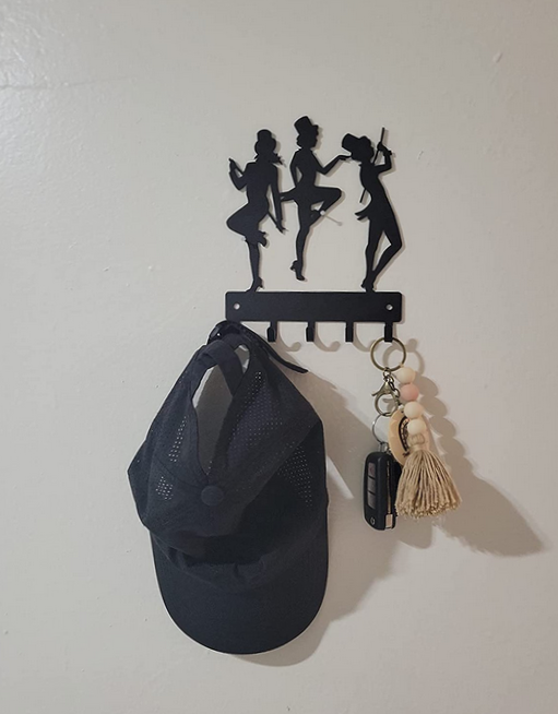 Tap DanceTrio Key Rack - The Metal Peddler Key Rack dance, dance gifts, dancer, dancers, key rack, medal hanger, sporthooks