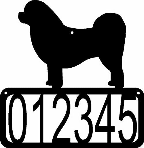 Tibetan Spaniel Dog House Address Sign - The Metal Peddler Address Signs address sign, breed, Dog, House sign, Personalized Signs, personalizetext, porch, Tibetan Spaniel