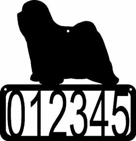 Tibetan Terrier Dog House Address Sign - The Metal Peddler Address Signs address sign, breed, Dog, House sign, Personalized Signs, personalizetext, porch, Tibetan Terrier
