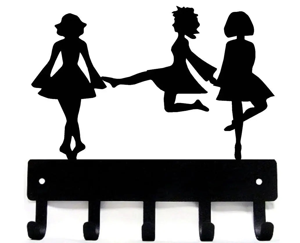 Dance Key Rack Irish Dance Trio Key Rack | The Metal Peddler