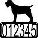 Wirehaired Pointing Griffon Dog House Address Sign - The Metal Peddler Address Signs address sign, breed, Dog, House sign, Personalized Signs, personalizetext, porch, Wirehaired Pointing Griffon