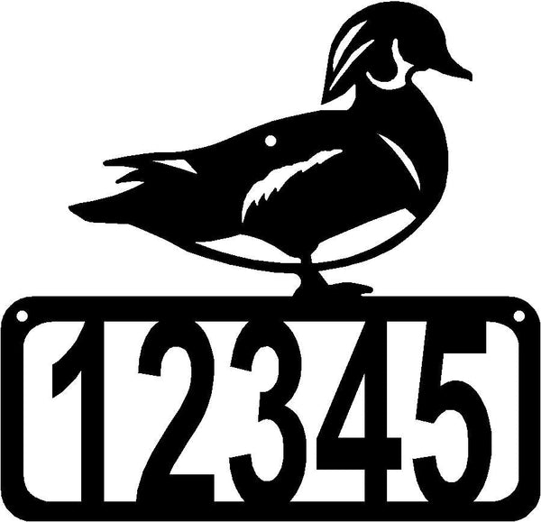 Wood Duck/ Carolina Duck House Address Sign - The Metal Peddler Address Signs Address sign, Duck, House sign, Personalized Signs, personalizetext, porch, Wood Duck