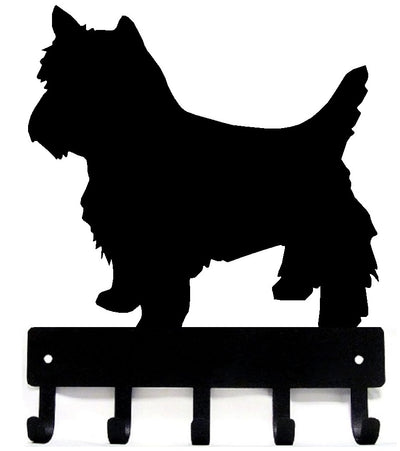 Yorkshire Terrier (Trimmed Yorkie) Dog Key Rack/ Leash Hanger - The Metal Peddler Key Rack breed, Breed Y, Dog, key rack, leash hanger, Yorkie, Yorkshire Terrier